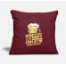 Beer Bride Groom Marriage Gift Burgundy Pillow